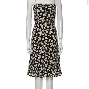 Reformation Peach Dress in Daisy Chain